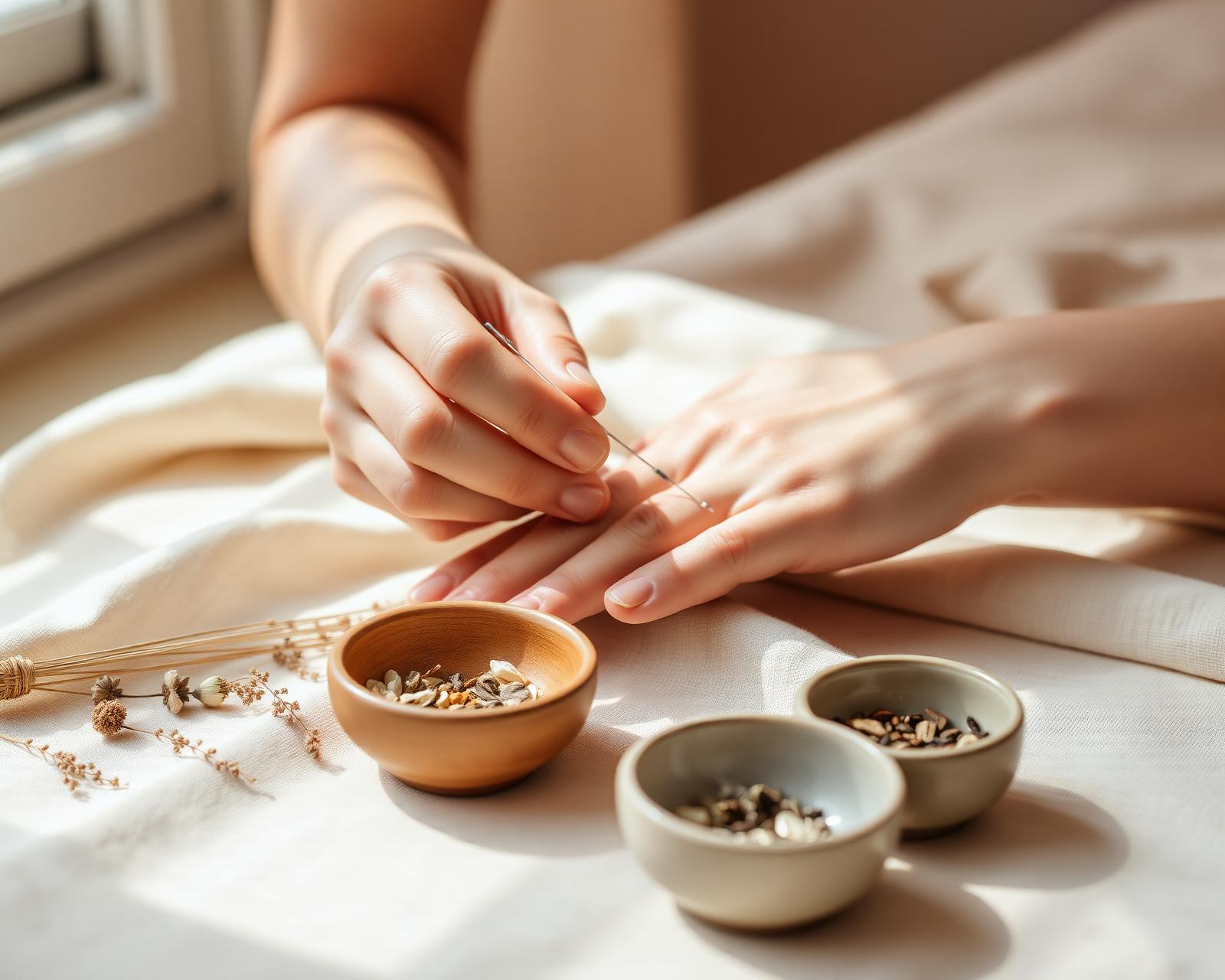 Fertility acupuncture treatment with herbs
